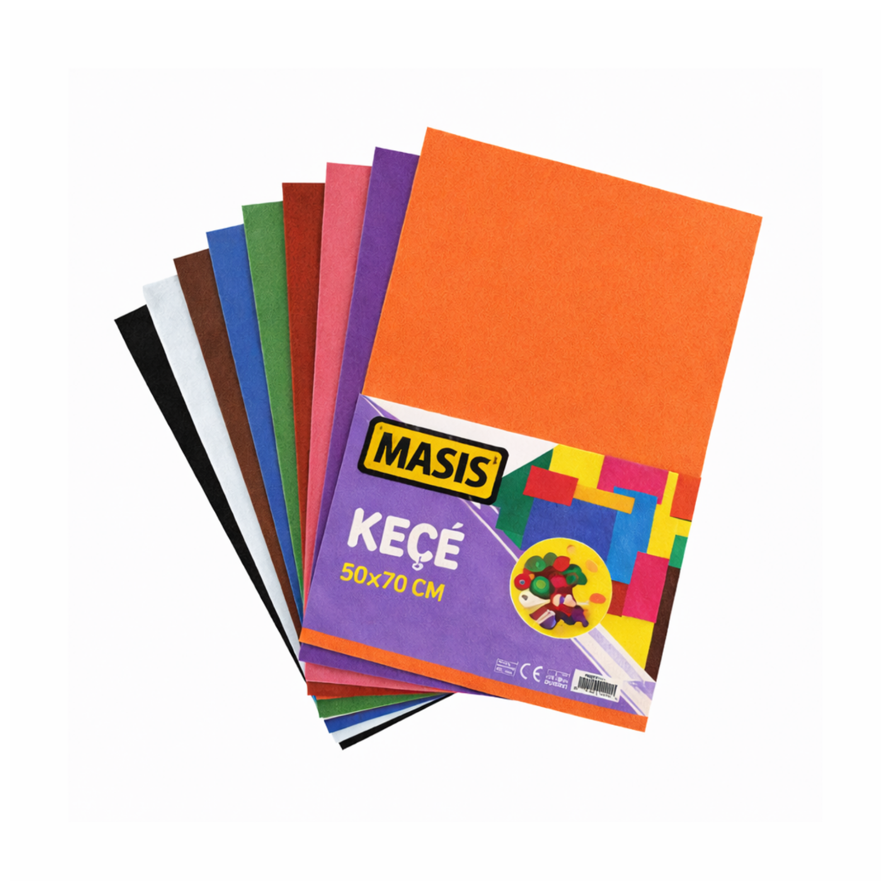 MASİS 50X70 KARIŞIK KEÇE 10 LU