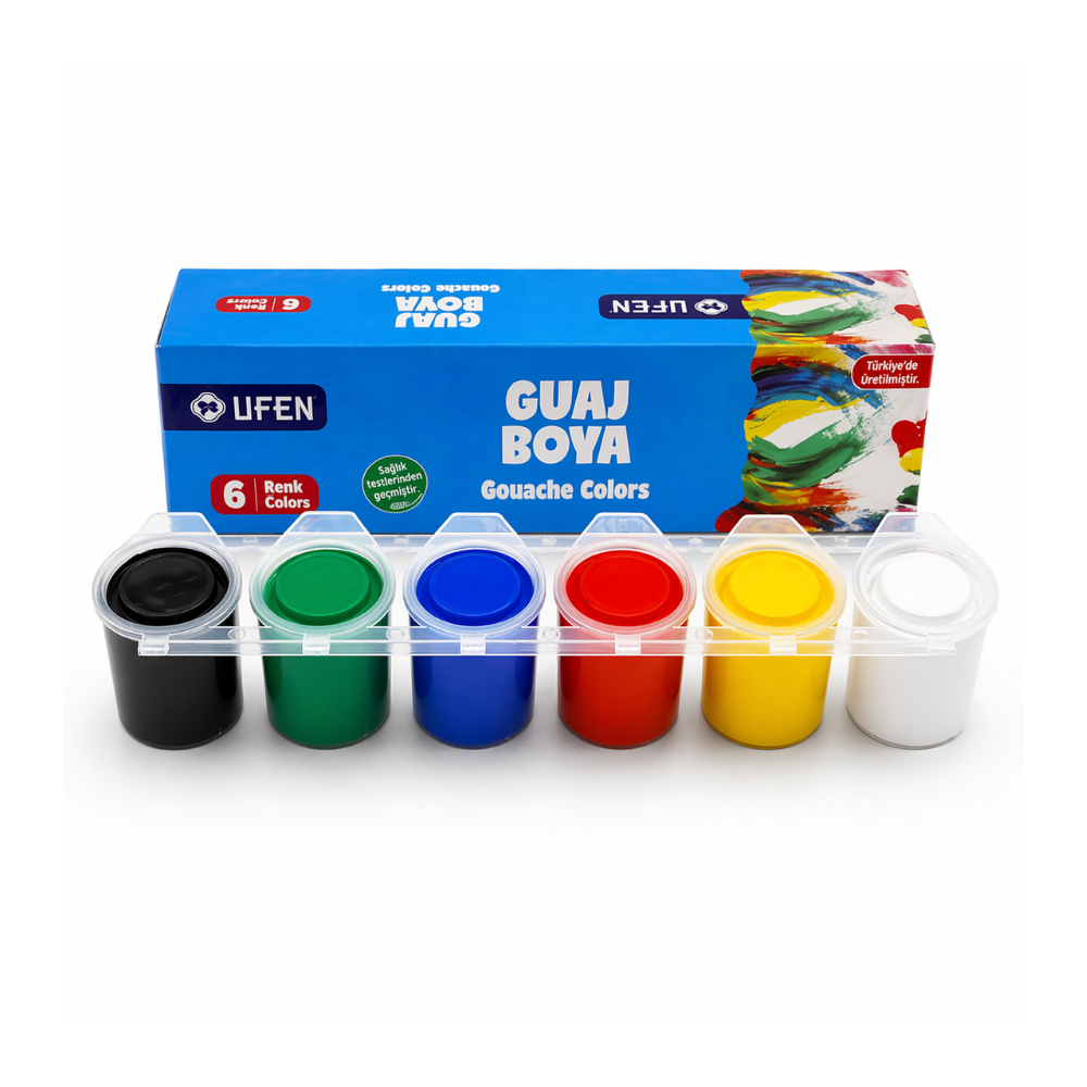 UFEN GUAJ BOYA 6 RENK 25 MM
