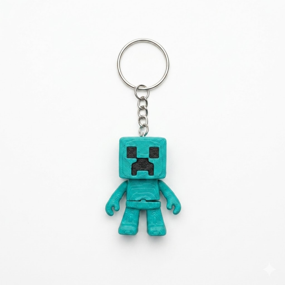 MİNE CRAFT CREEPER ANAHTARLIK HAREKETLİ