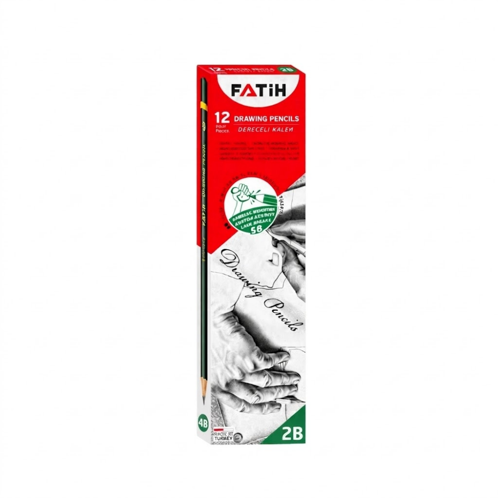 FATİH DERECELİ KALEM 2B 12 Lİ