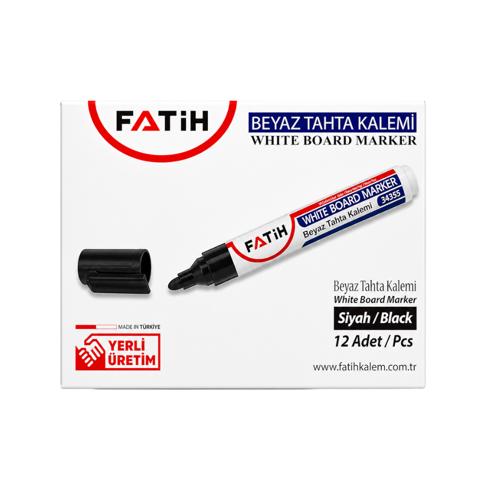 FATİH TAHTA KALEMİ SİYAH 12 Lİ