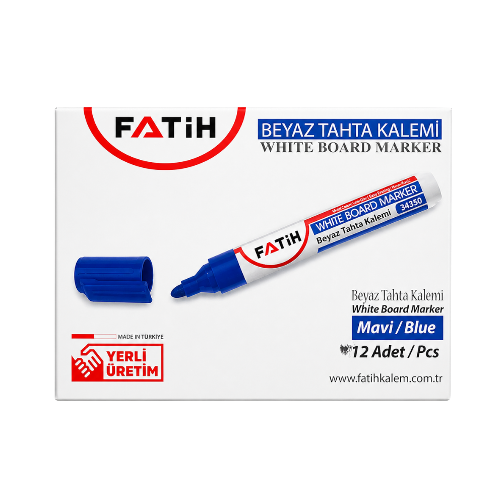FATİH TAHTA KALEMİ MAVİ 12 Lİ