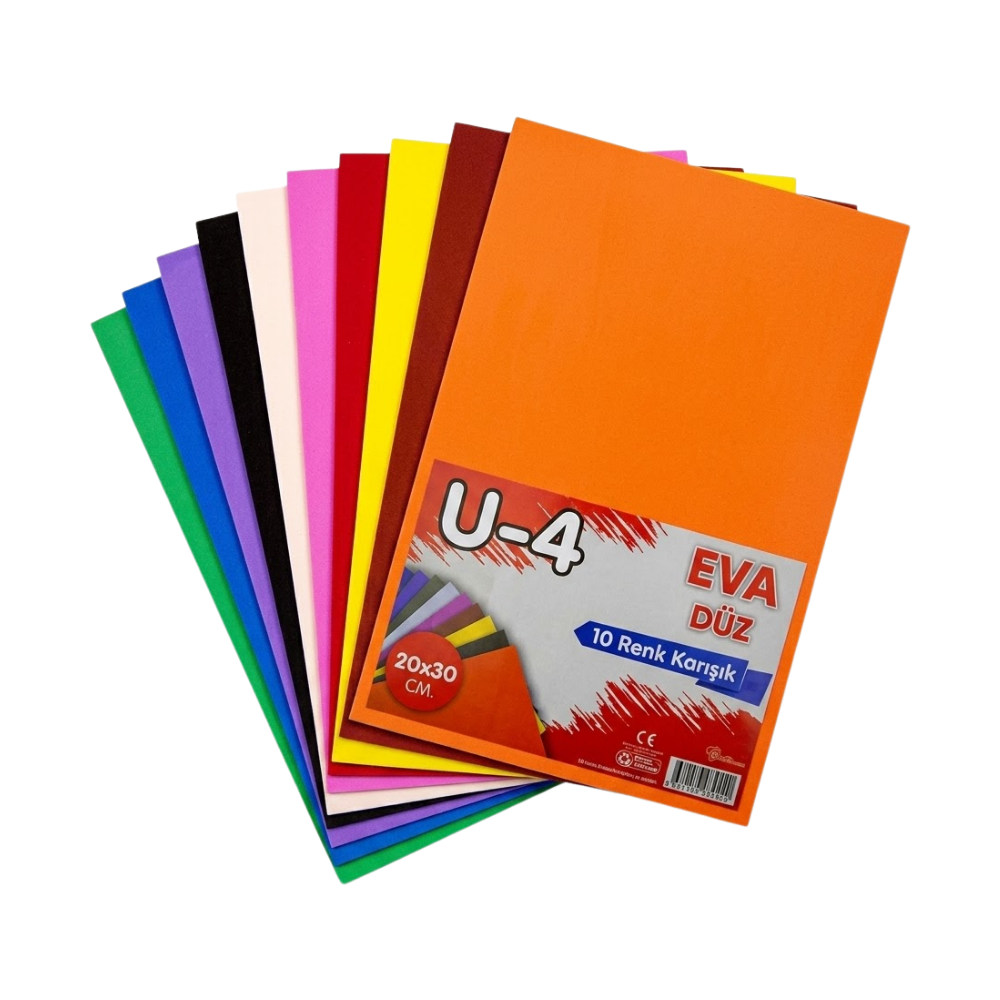 U4 EVA DÜZ 20X30 DÜZ 10 RENK U4-F149