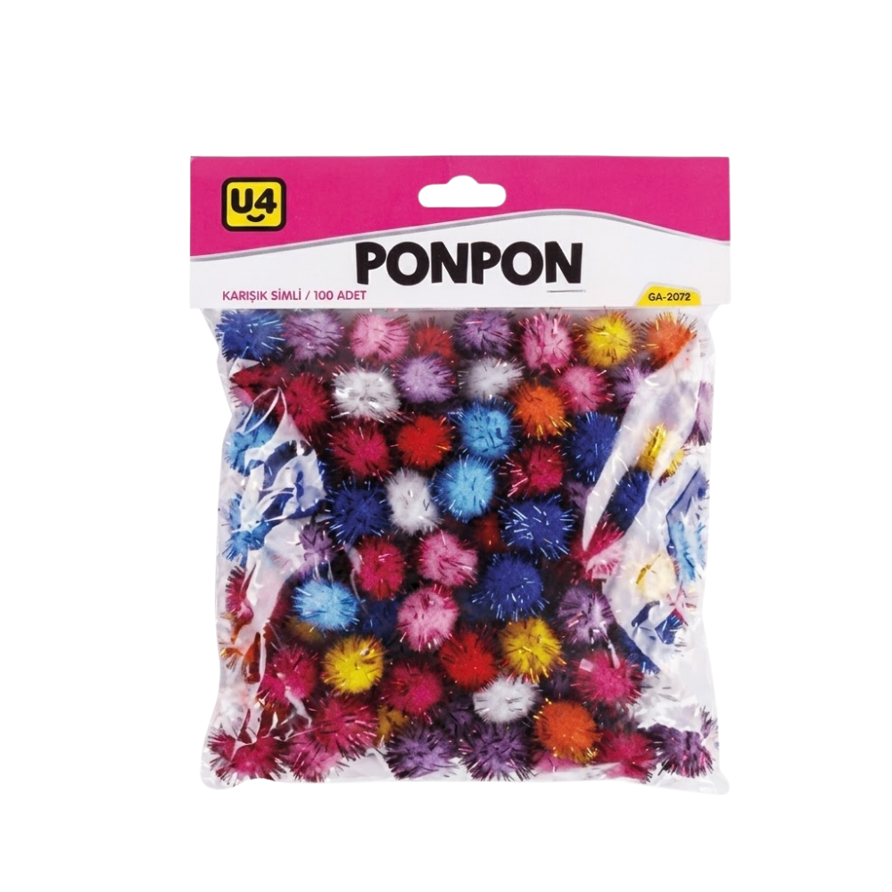 U4 PONPON SET FOSFORLU 70 Lİ * 12 PK U4-1500
