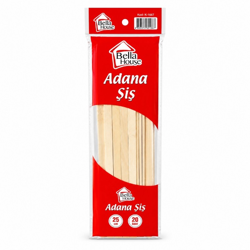 BELLA ADANA ŞİŞ 25 CM 20 ADET