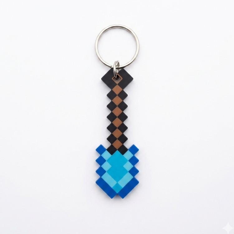 MİNECRAFT ANAHTARLIK KÜREK