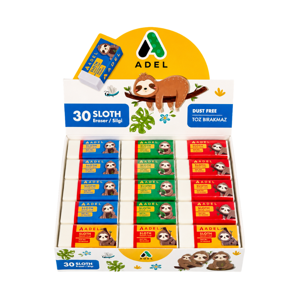 ADEL SLOTH 30 LU SİLGİ