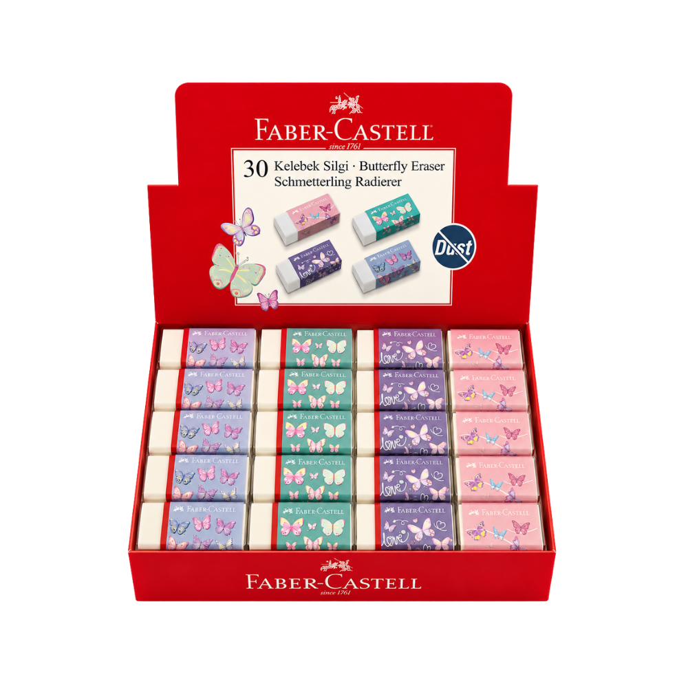 FABER CASTELL BUTTERFLY 30 LU SİLGİ