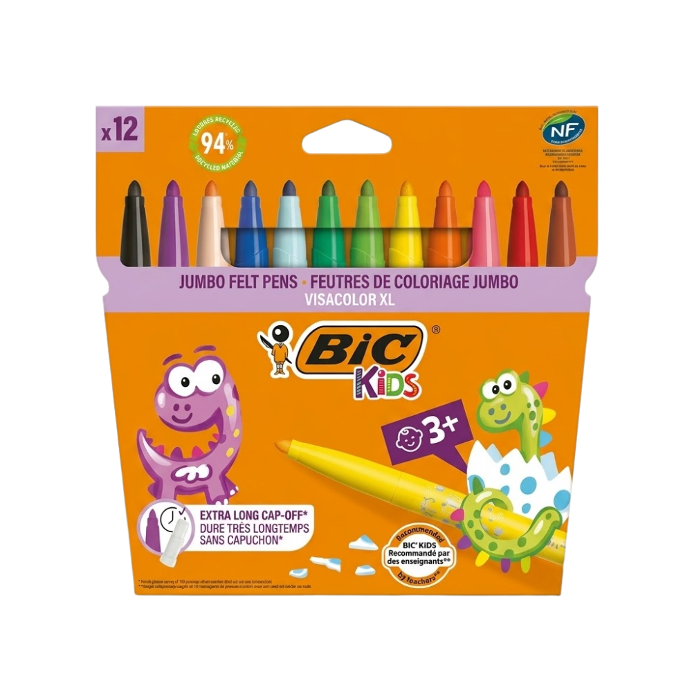 BİC 12 Lİ YIKANABİLİR KEÇELİ BOYA KALEMİ VİSACOLOR XL