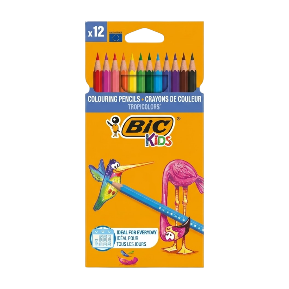 BİC 12 Lİ KURU BOYA KALEMİ TRİPOCOLOUR