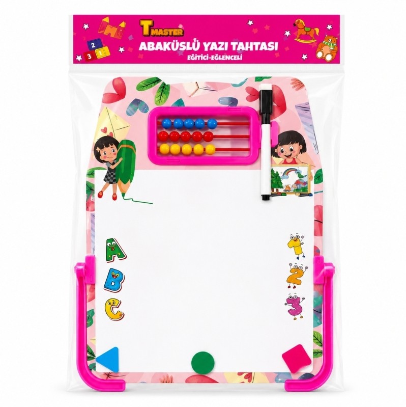 MASTER ABAKÜSLÜ YAZI TAHTASI PEMBE KALEMLİ