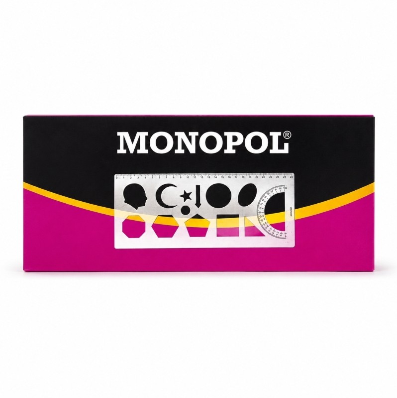 MONOPOL ŞEKİLLİ ŞABLON CETVEL 24 LÜ