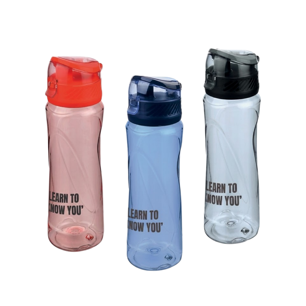 FİXPOİNT MATARA 600 ML PİPETSİZ YAZI BASKILI P-4018 12 Lİ