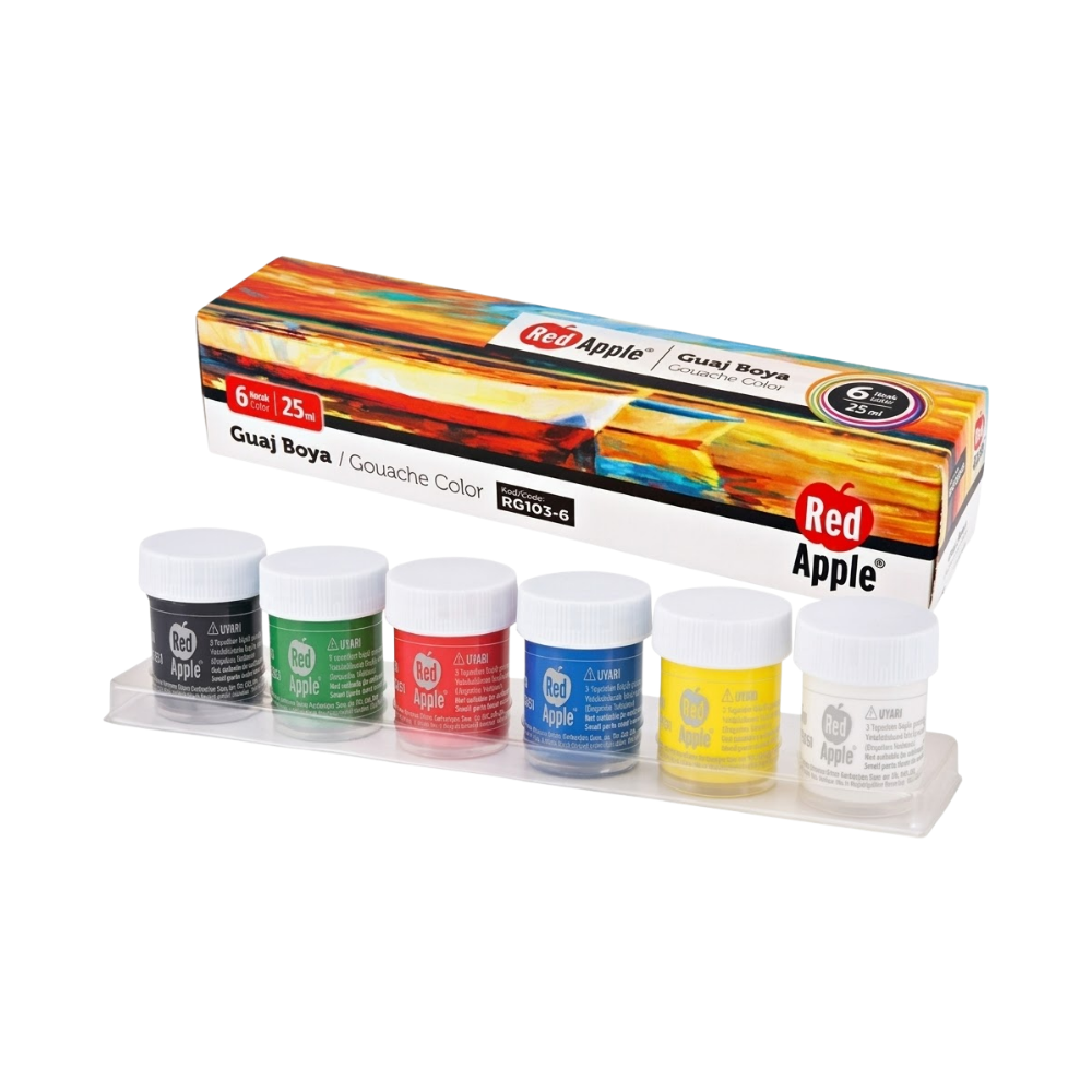 RED APPLE AKRİLİK BOYA 25 ML 6 RENK