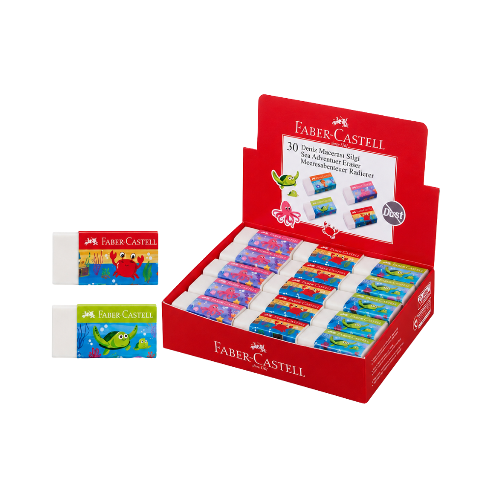 FABER CASTELL DENİZ MACERASI 30 LU SİLGİ