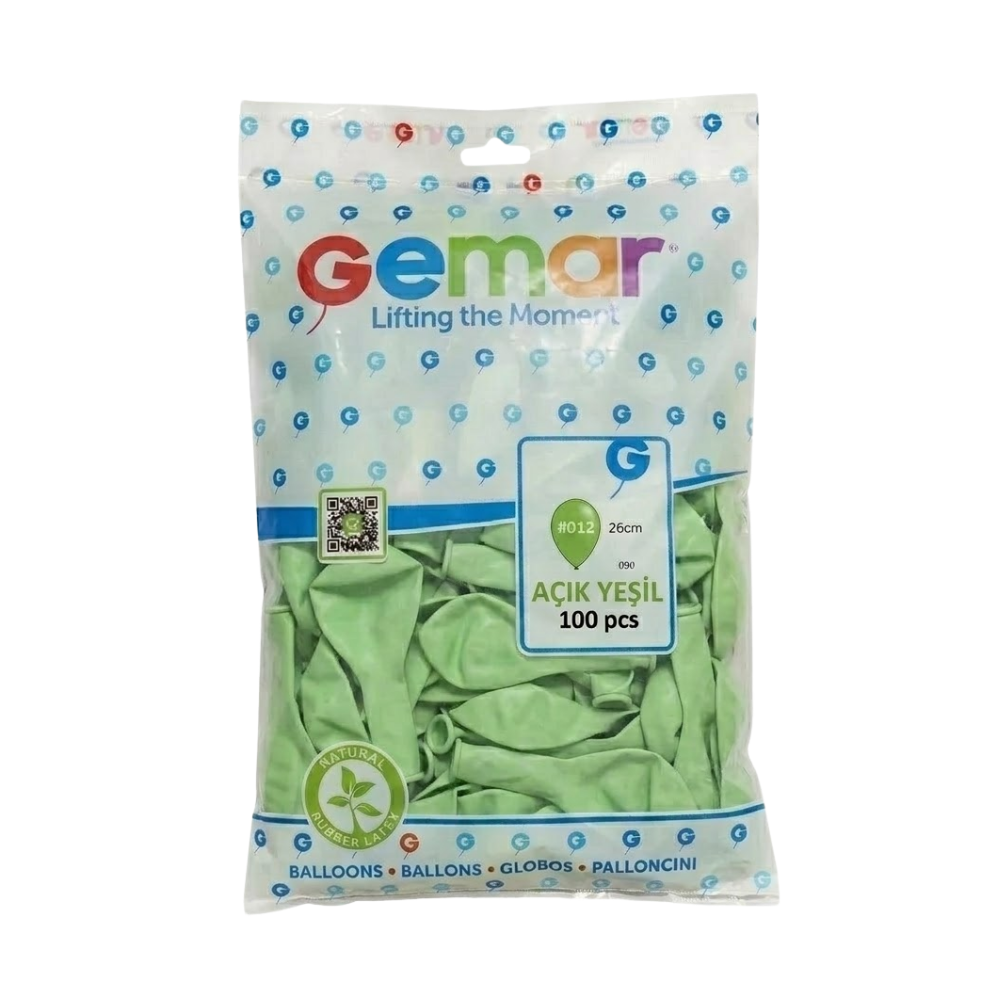 GEMAR AÇIK YEŞİL BALON 100 LÜ 011