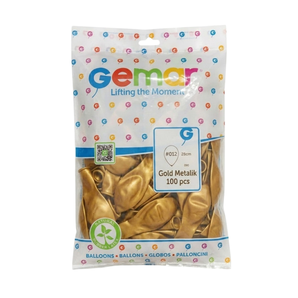 GEMAR METALİK GOLD BALON 100 LÜ 039
