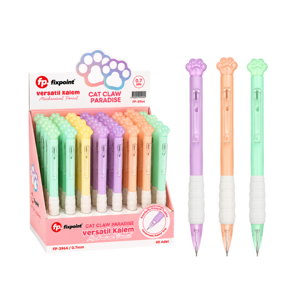 FİXPOİNT FP-3966 VERSATİL KALEM KEDİ PATİ BAŞLIK 40 LI