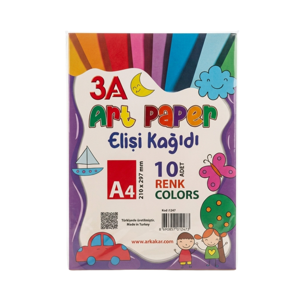 3A ELİŞİ KAĞIDI 10 RENK 1247