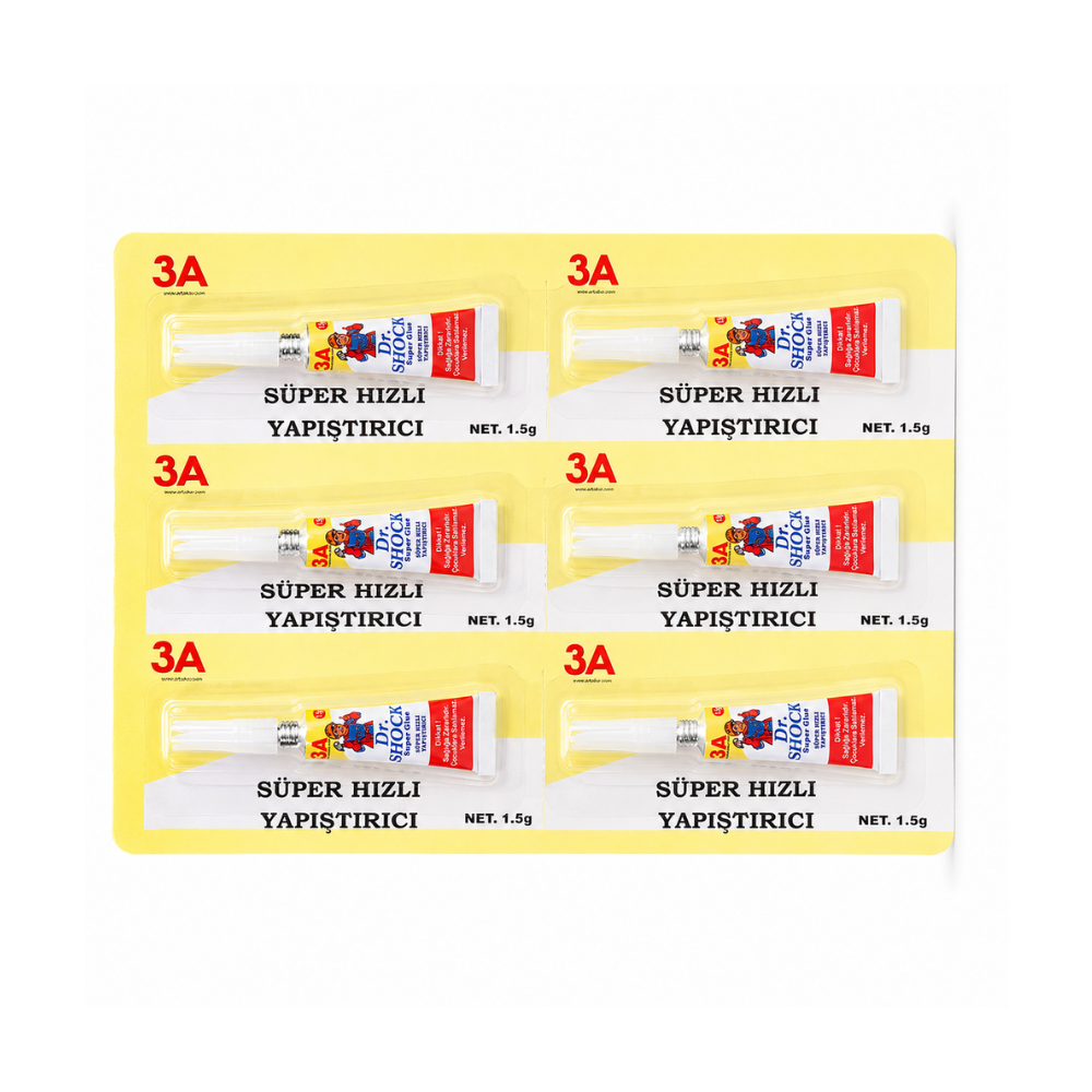 3A SÜPER HIZLI YAPIŞTIRICI 1.5 GR 1489 12 Lİ