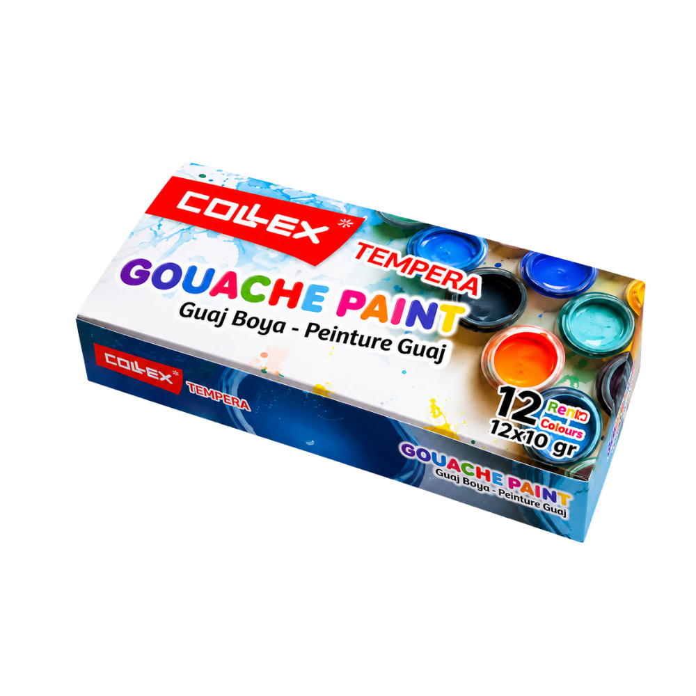 COLLEX 12 Lİ 10 GR GUAJ BOYA 5228