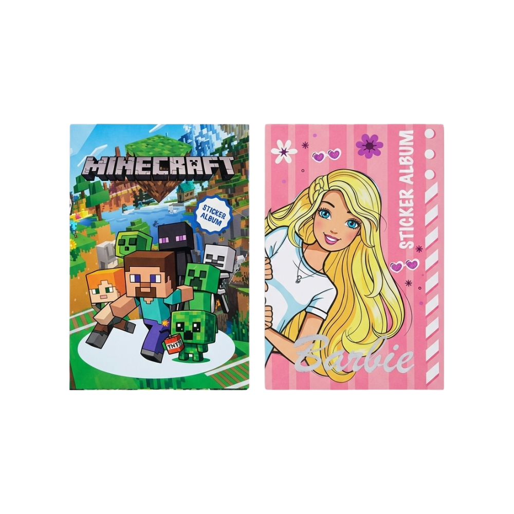 A5 KARAKTERLİ STİCKER DEFTER 12 Lİ