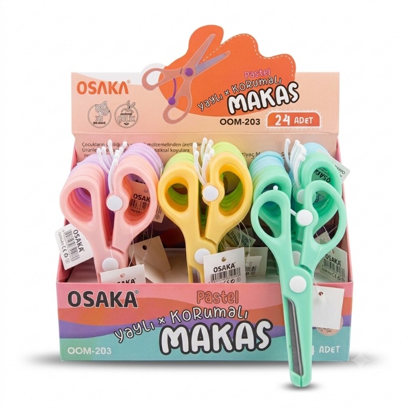 OSAKA OKUL MAKASI KORUMALI PASTEL 24 LÜ OOM-203