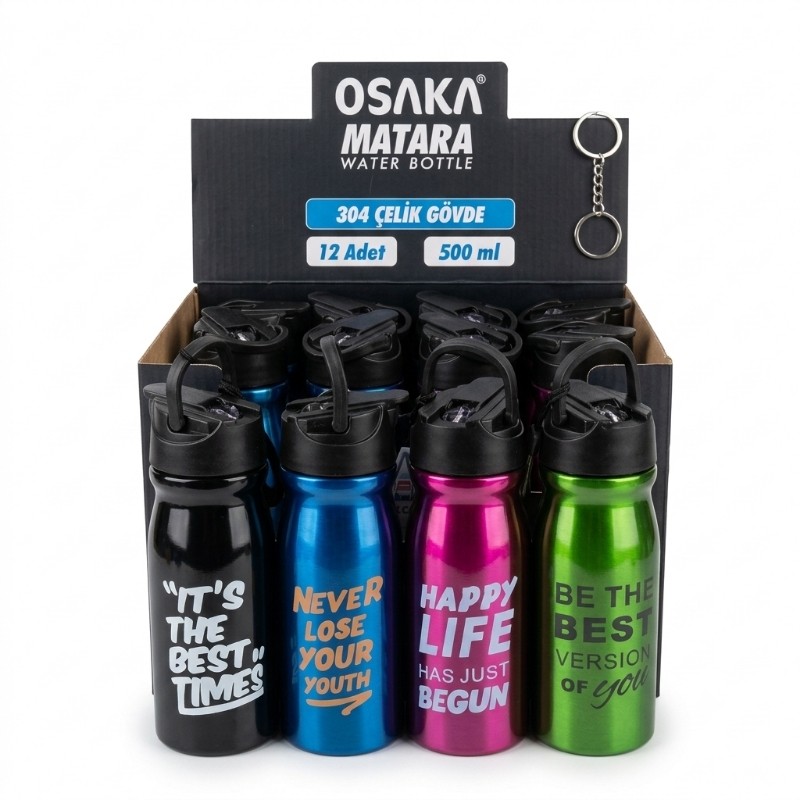 OSAKA ÇELİK MATARA 12 Lİ OM-544