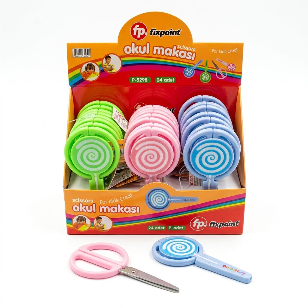 FİXPOİNT OKUL MAKASI P-5298 24 LÜ